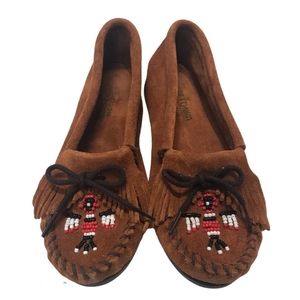 Minnetonka Thunderbird Leather Mocassins